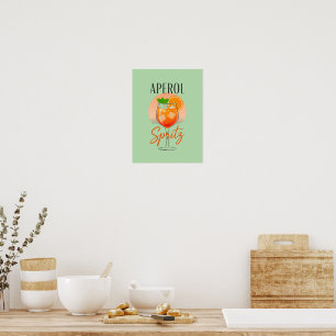 Poster Conception de cocktail Aperol Spritz