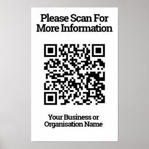 Poster Conception de code QR information