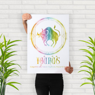 Poster Conception de compatibilité du Taurus Zodiac