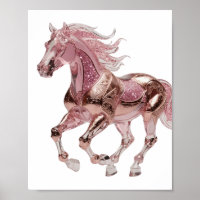 Conception de déclaration de cheval PINK GLITTER a