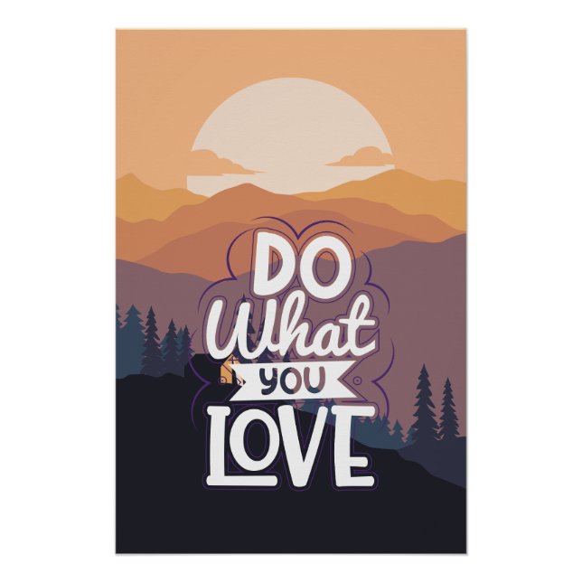 Poster Conception de devis motivationnelle Faites ce que  (Devant)