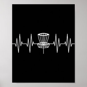 Poster Conception de disque de golf cool pour hommes femm