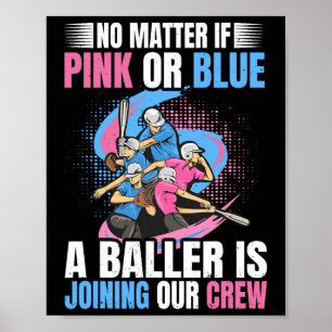 Poster Conception de fête de révélation de genre à vendre