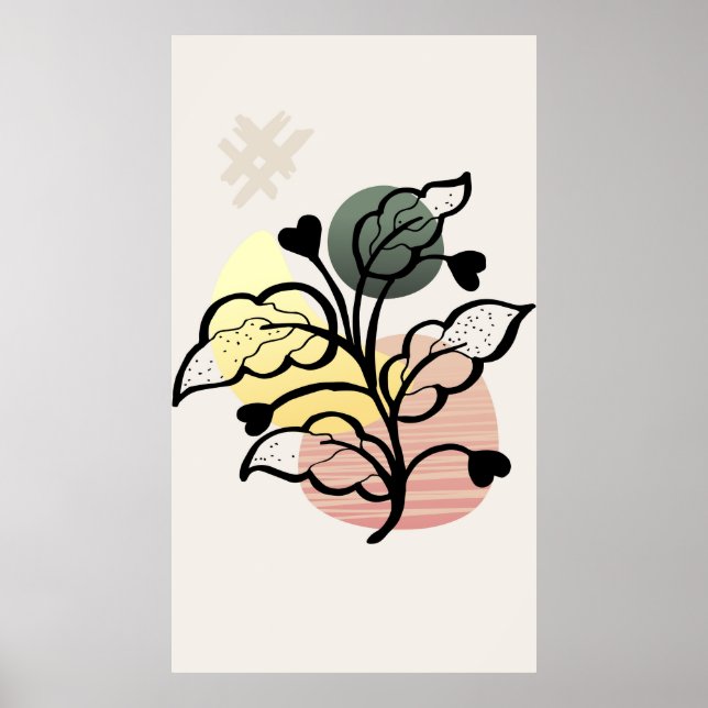 Poster Conception de fond moderne (Devant)