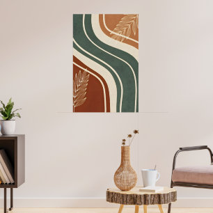 Poster Conception de forme naturelle minimaliste