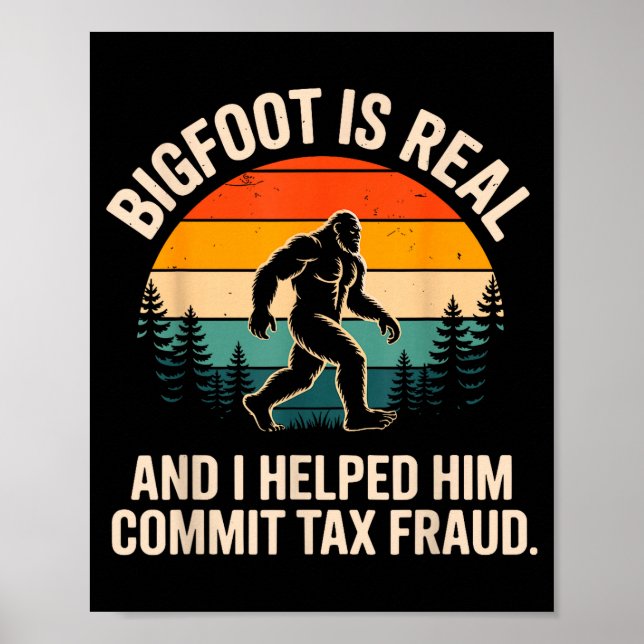 Poster Conception de fraude fiscale amusante pour hommes  (Devant)