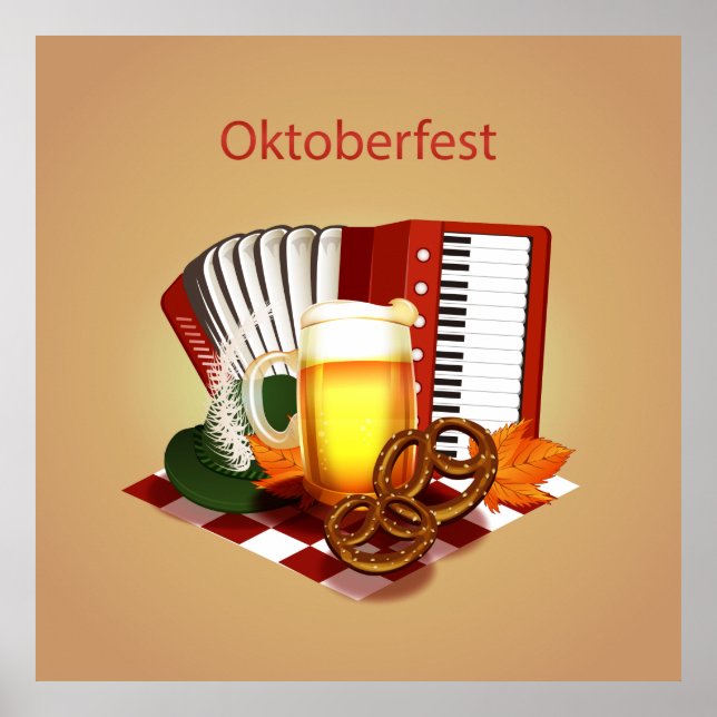 Poster Conception de la bière Oktoberfest (Devant)