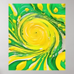 Poster Conception de la tornade citron