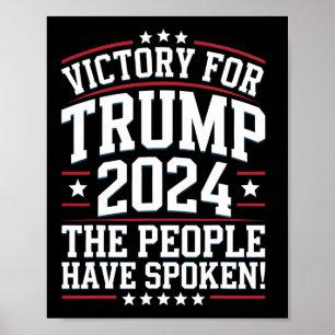 Poster Conception de la victoire de Trump 2024 pour ses p