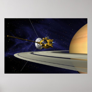 Poster Conception de l'artiste de Cassini Saturn Orbit In