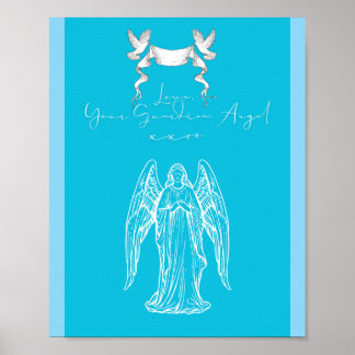 Poster Conception de lettre d'amour - Amour, Votre Ange G
