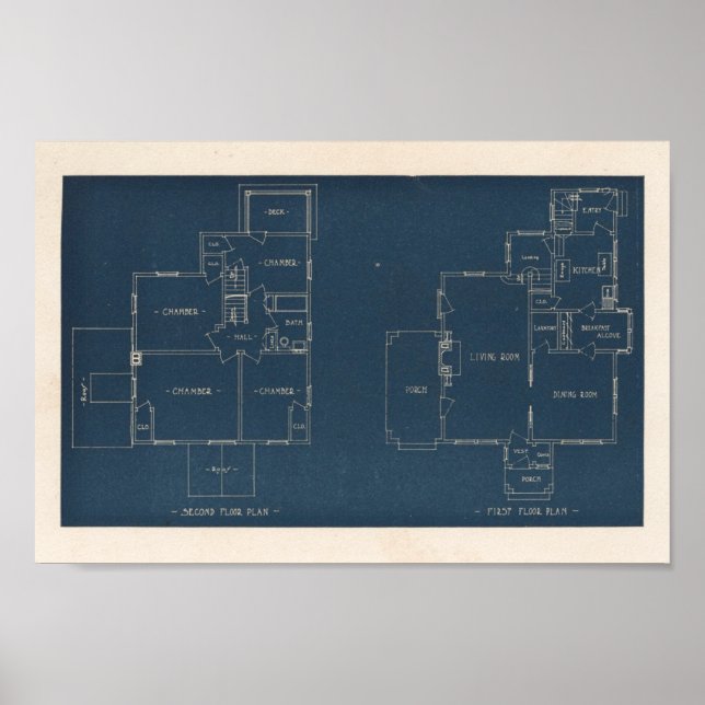 Poster Conception de maison 10A4 vintage en 1927 (Devant)
