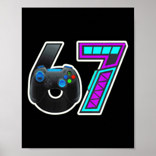 Poster conception de manette de console de jeu 67