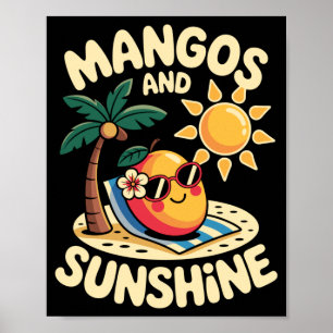 Poster Conception de mangue pour hommes femmes végane ama
