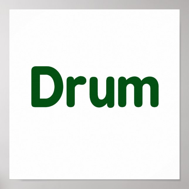Poster conception de musique verte (Devant)