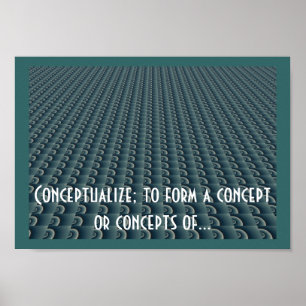 Poster Conception de pensée créative Conceptualiser