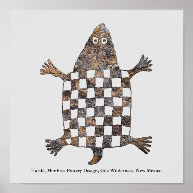 Poster Conception de poterie Mimbres (Devant)