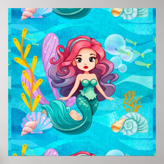 Poster Conception de sirène mystique (Devant)