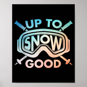 Poster Conception de ski cool pour hommes femmes ski skie