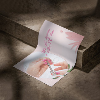 Poster Conception de Spa pour Ongles Floraux