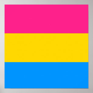 POSTER CONCEPTION DE STRIPES DE FIDE PANSEXUELS