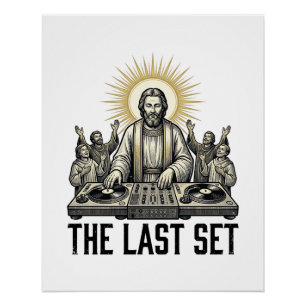 Poster Conception de t-shirt vintage religieux DJ The Las