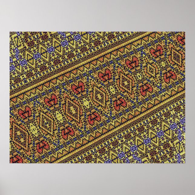 Poster Conception de tapis fractal (Devant)