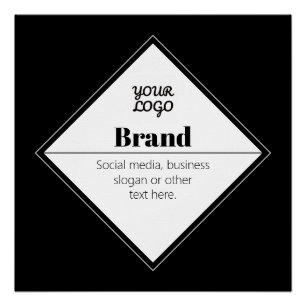 Poster Conception de texte moderne éditable & Votre logo