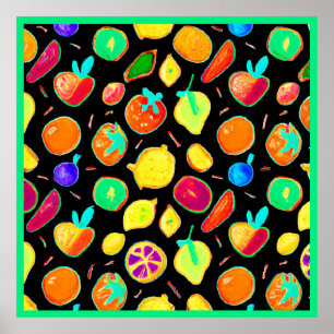 Poster Conception de visions néon fertiles