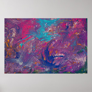 Poster Conception de vortex des couleurs