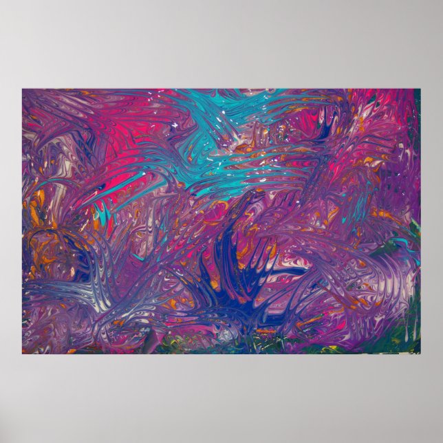 Poster Conception de vortex des couleurs (Devant)