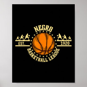 Poster Conception d'esquisse de la ligue nègre vintage Mo