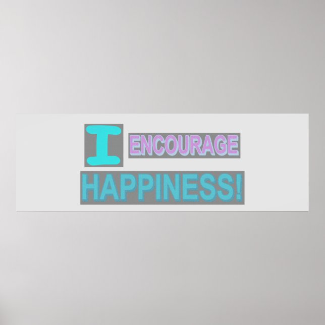 Poster Conception d'expression mignonne "Encourager le bo (Devant)