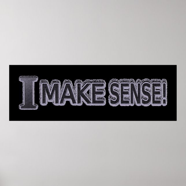 Poster Conception d'expression mignonne "Rendre logique"  (Devant)