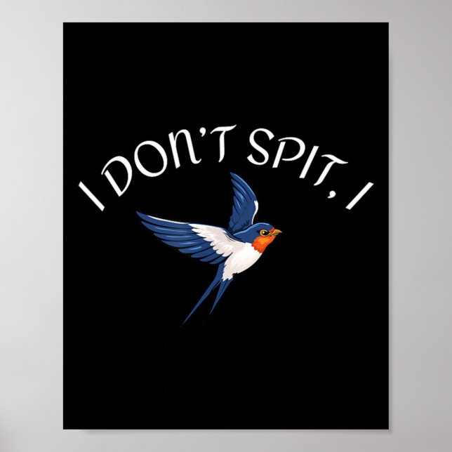 Poster Conception d'oiseau de N'avalez pas St Oiseaux Mon (Devant)