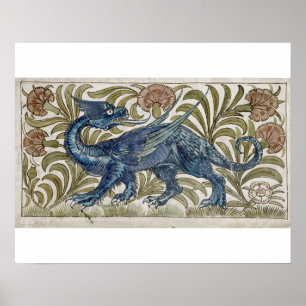 Poster Conception "Dragon" pour une dalle (avec papier)