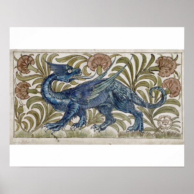 Poster Conception "Dragon" pour une dalle (avec papier) (Devant)