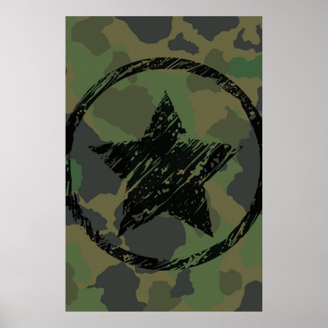 Poster conception du camouflage militaire (Devant)