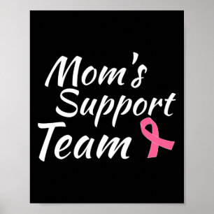Poster Conception du cancer du sein Moms Soutien de l'équ