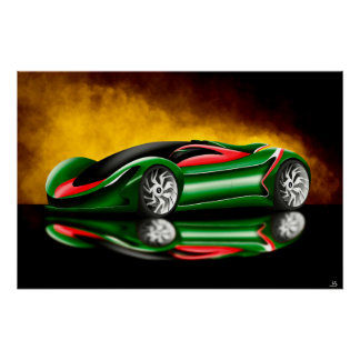 Poster Conception du concept Hypercar