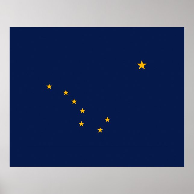 Poster Conception du drapeau de l'État de l'Alaska (Devant)