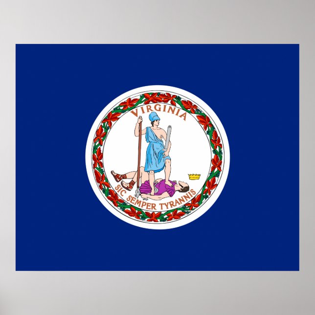 Poster Conception du drapeau de l'État de Virginie (Devant)