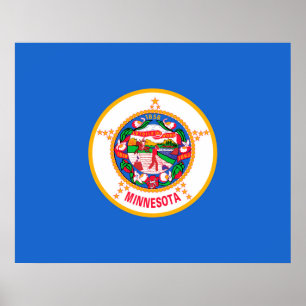 Poster Conception du drapeau de l'État du Minnesota