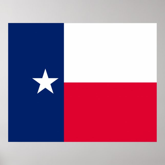 Poster Conception du drapeau de l'État du Texas (Devant)