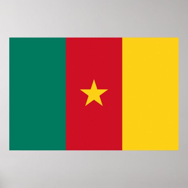 Poster Conception du drapeau du Cameroun (Devant)