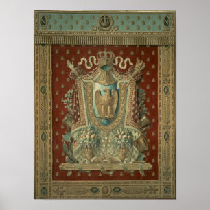 Poster Conception d'une tapisserie dans l'étude de Bonapa