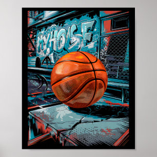 Poster Conception d'urne de graffiti d'art de rue de Sket