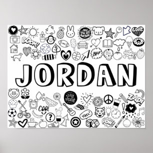 Poster Conception en ligne "JORDAN" couleur-it-Yourself