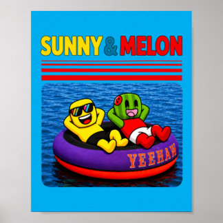 Poster Conception Enfants Melon Ensoleillé