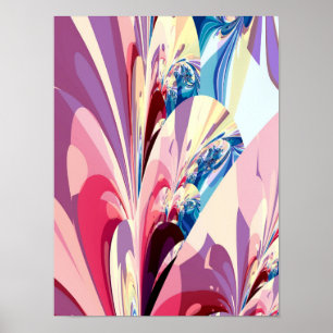 Poster Conception florale abstraite